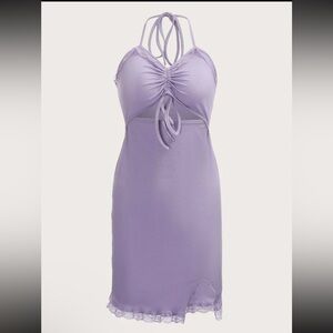3/$40 NWT Purple Cutout Dress small